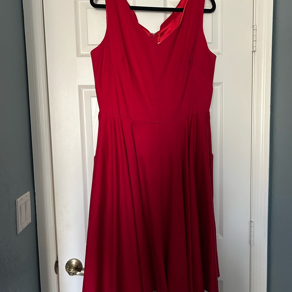 Red Sleeveless Dress